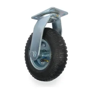 8" Bellman Luggage Cart Caster, Pneumatic, Swivel, 350 lbs. Capacity