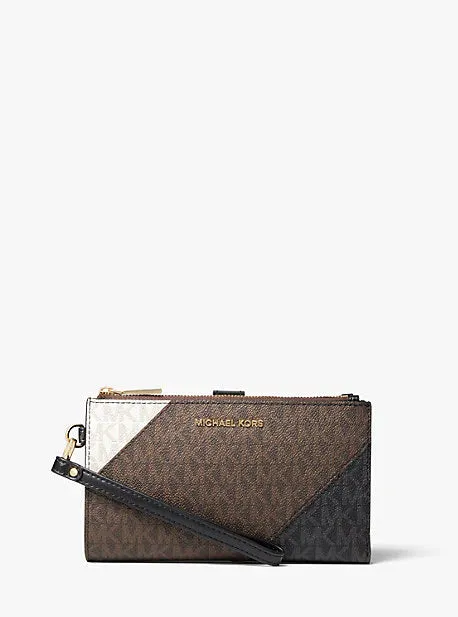 Adele Color-Block Logo Smartphone Wallet