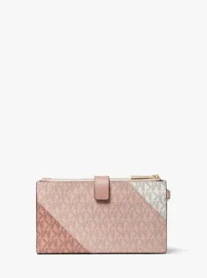 Adele Color-Block Logo Smartphone Wallet