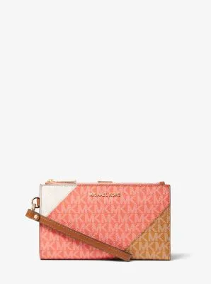 Adele Color-Block Logo Smartphone Wallet