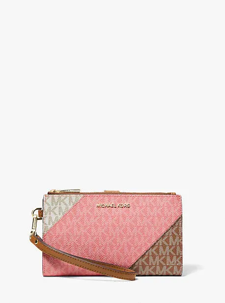 Adele Color-Block Logo Smartphone Wallet