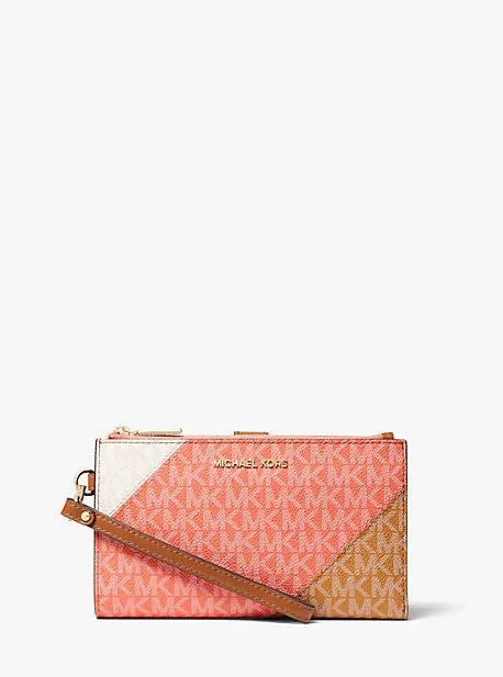 Adele Color-Block Logo Smartphone Wallet