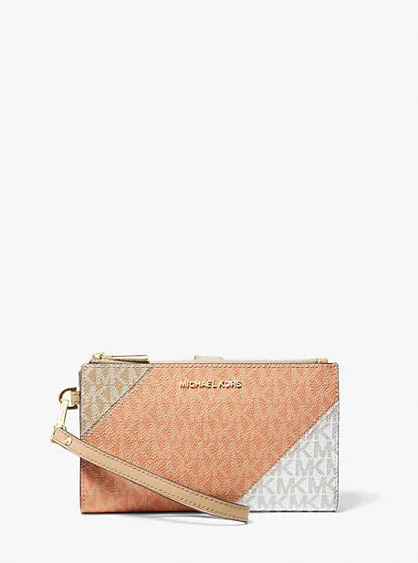 Adele Color-Block Logo Smartphone Wallet