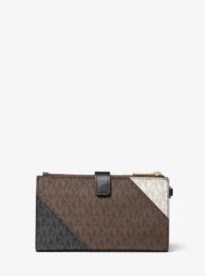 Adele Color-Block Logo Smartphone Wallet