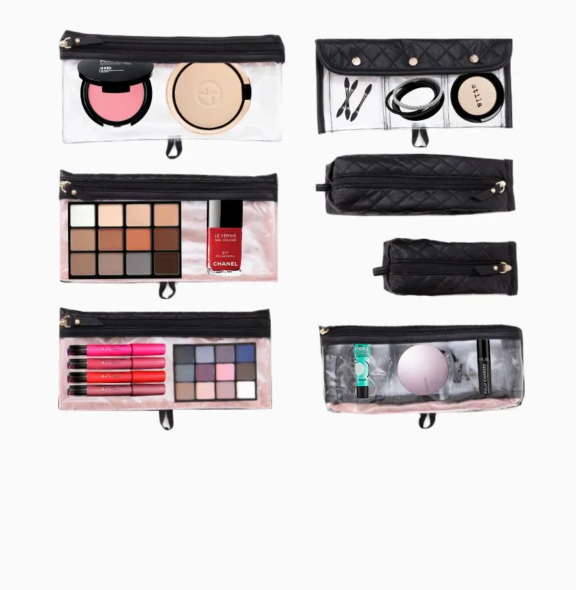 Amour Travel Case, Timeless Black Quilted