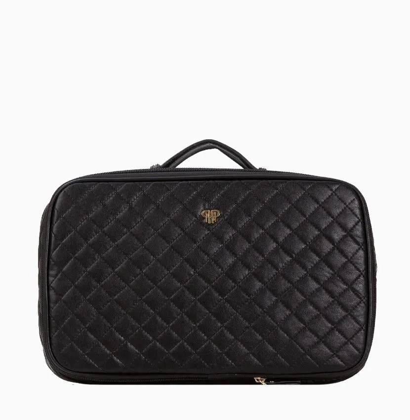Amour Travel Case, Timeless Black Quilted
