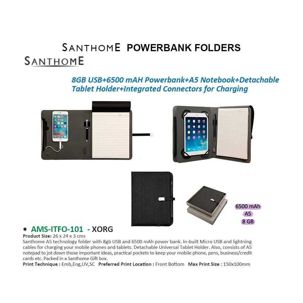 AMS-ITFO-101 - XORG - SANTHOME Powerbank folders