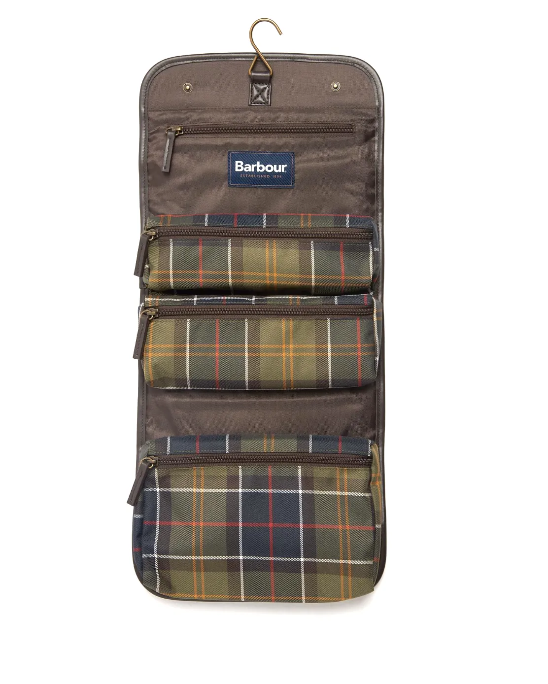 Barbour Tartan Hanging Washbag