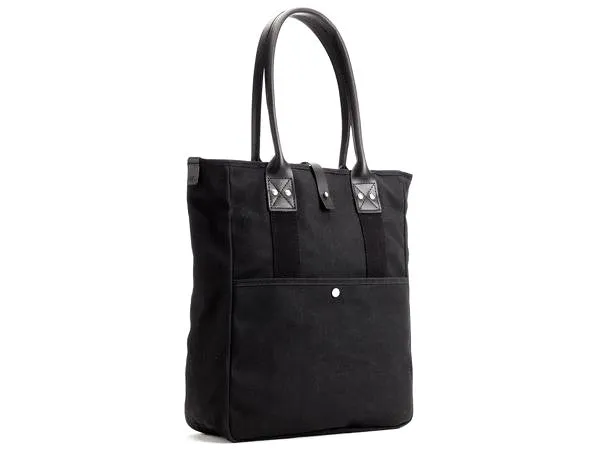 Billykirk - Waxed Canvas Commuter Tote - Black