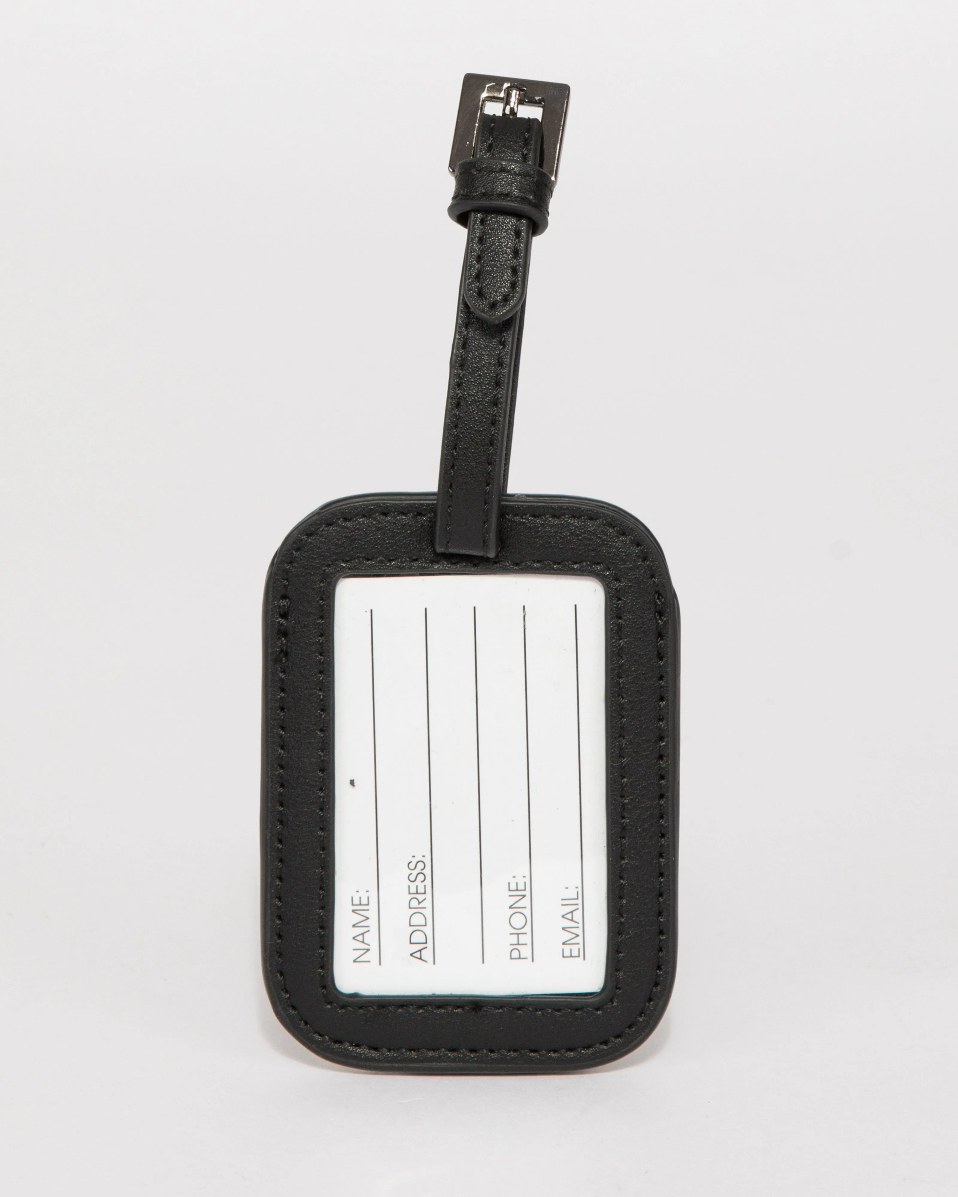 Black Classic Luggage Tag