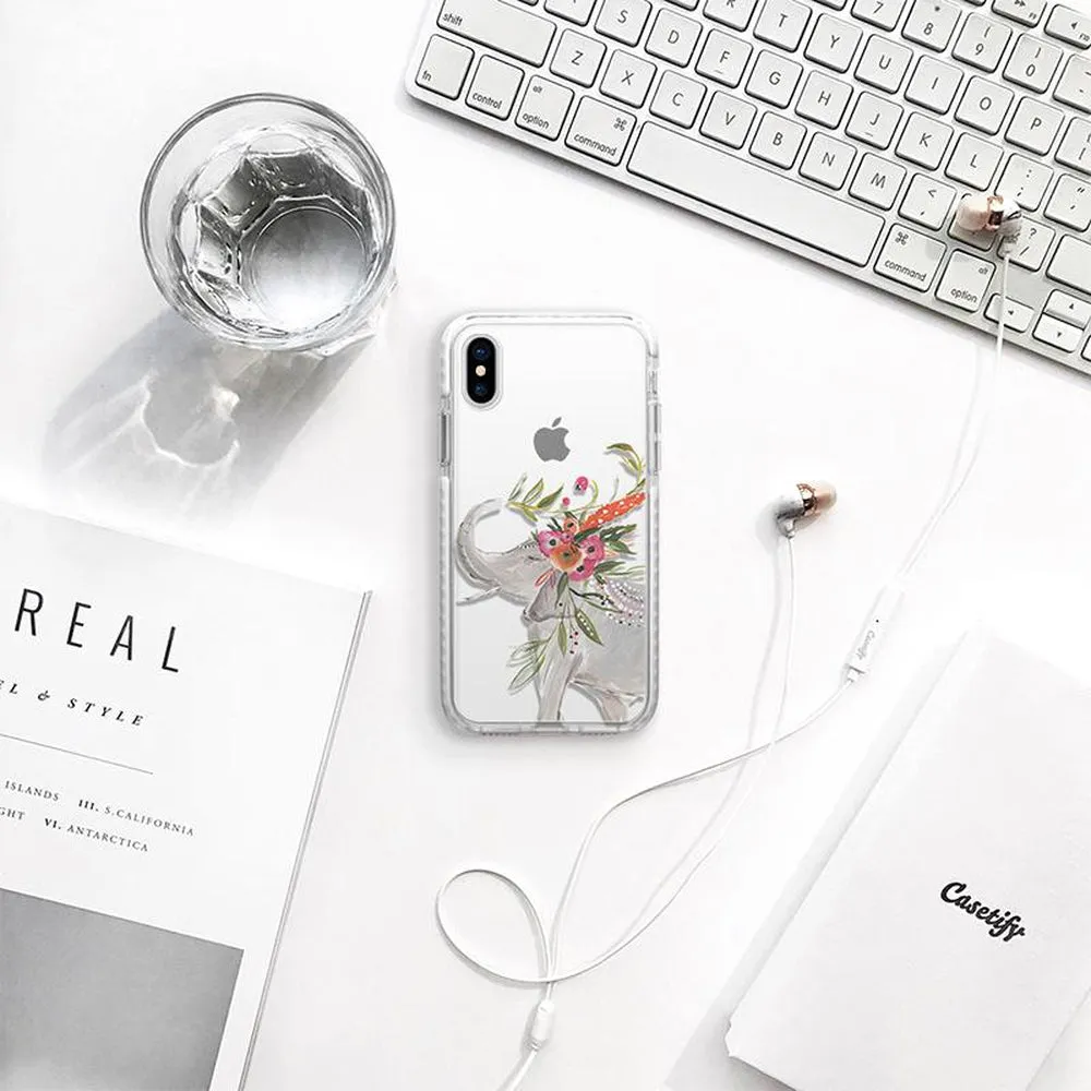 CASETIFY iPhone XS/X Impact Case Boho Elephant