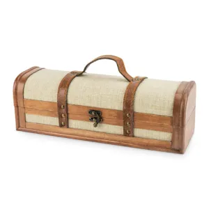 Chateau™: 1-Bottle Vintage Trunk Wine Box by Twine