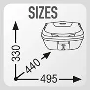 Givi B37N Monolock Top Box (37 litre)