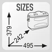 Givi Dolomiti Monokey 36 lt Aluminium Panniers Silver (pair)