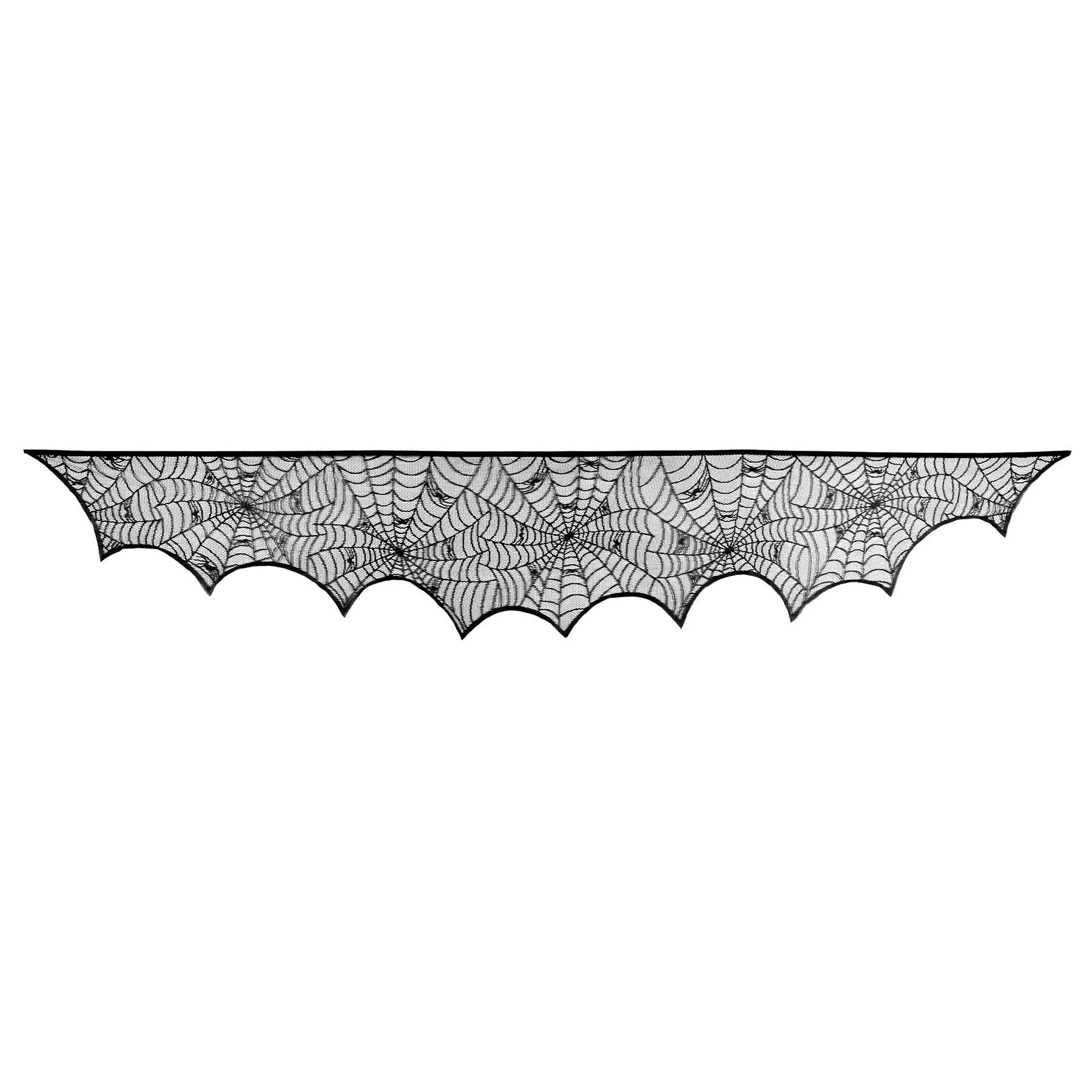 Halloween Spider Web Mantel Scarf (12 Packages)