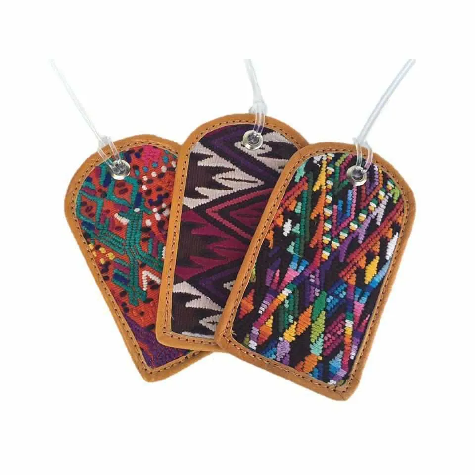 Huipil Up-cycled Luggage Bag Tag - Guatemala