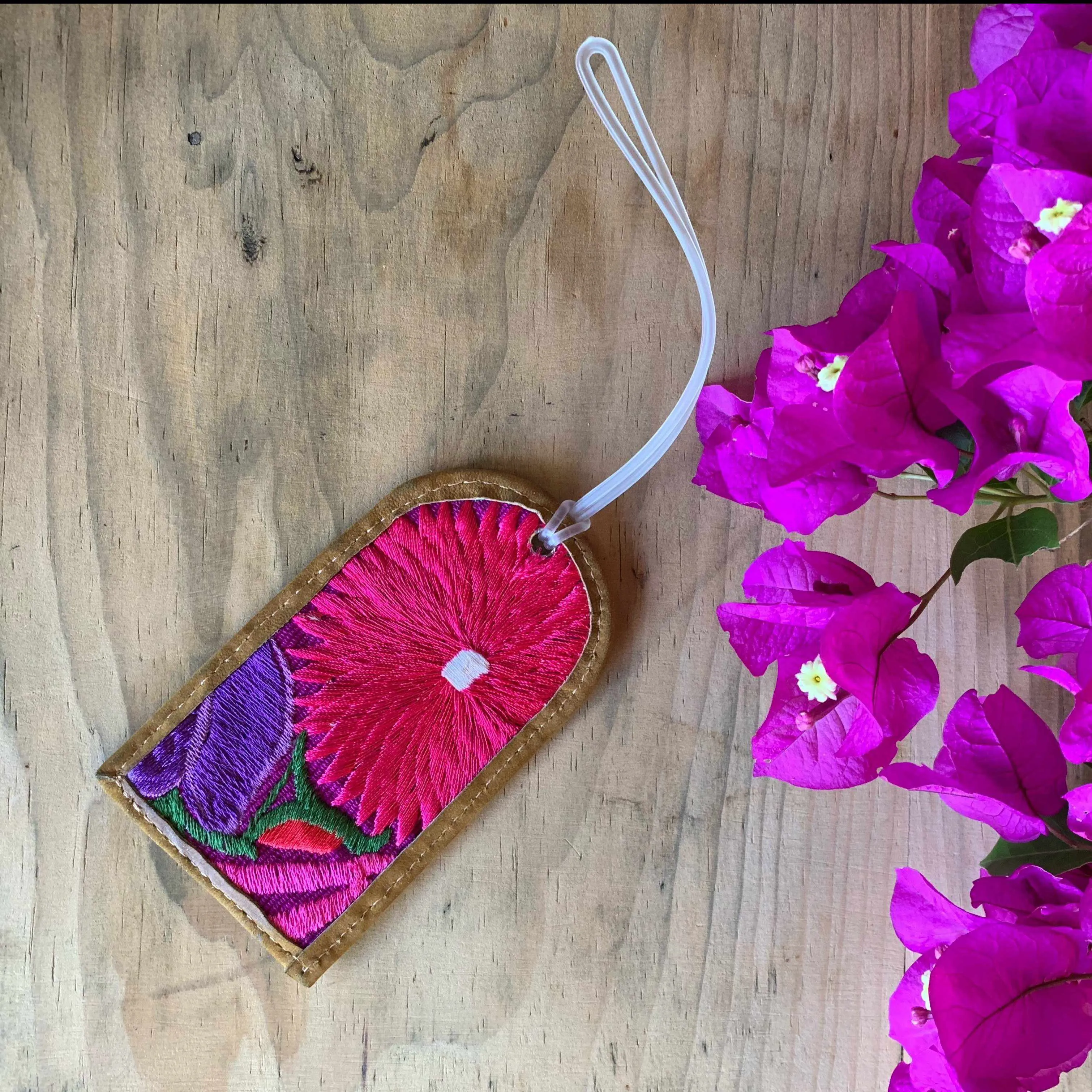 Huipil Up-cycled Luggage Bag Tag - Guatemala