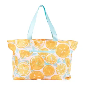 Lemon Slices Splash Proof Beach Bag