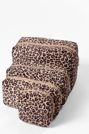 Leopard Travel Pouch Set SALE