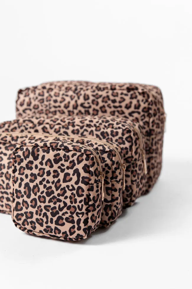 Leopard Travel Pouch Set SALE