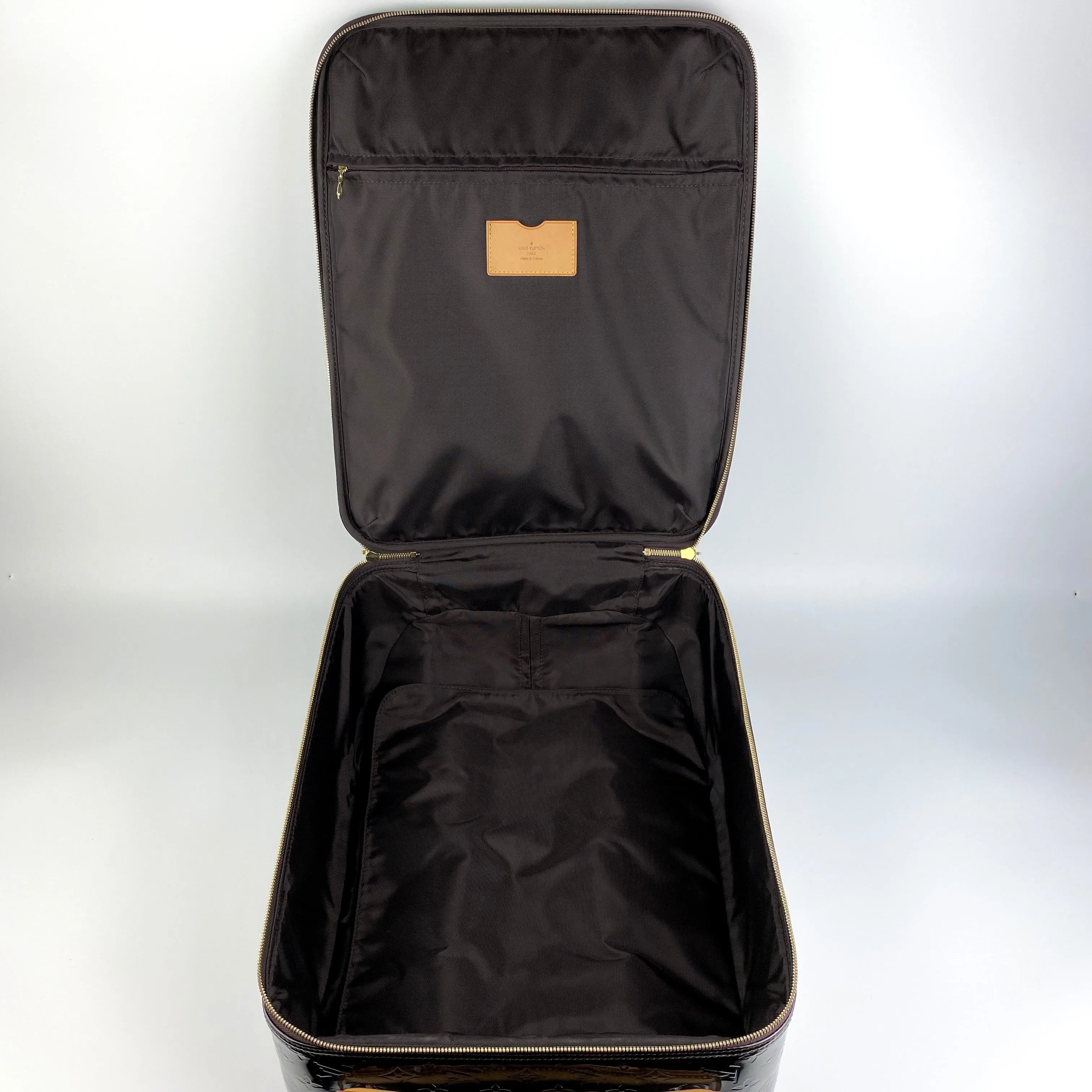 LOUIS VUITTON MONOGRAM VERNIS LEATHER PEGASE TROLLEY LUGGAGE BAG