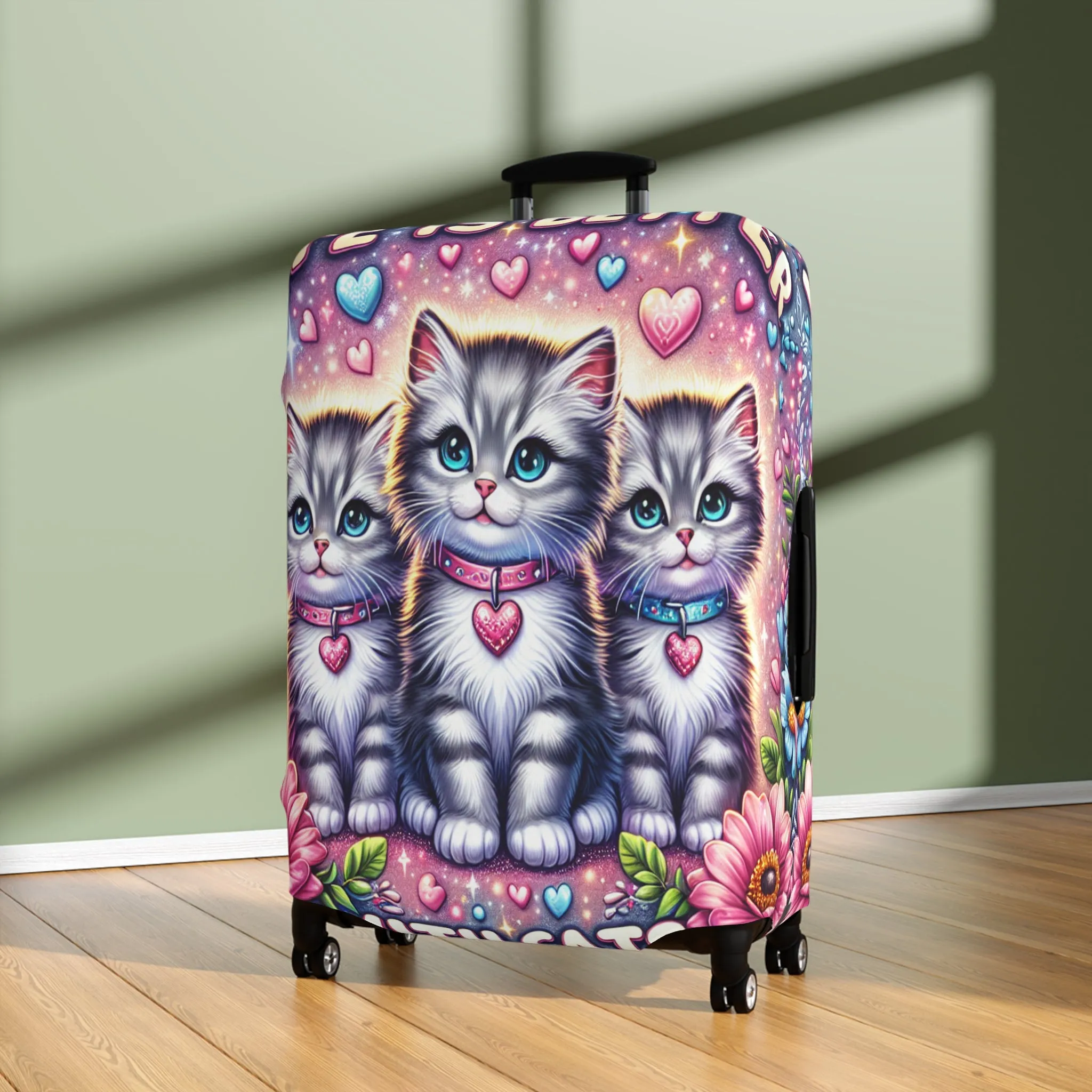 Luggage Cover, Life is better with Cats, awd-1473