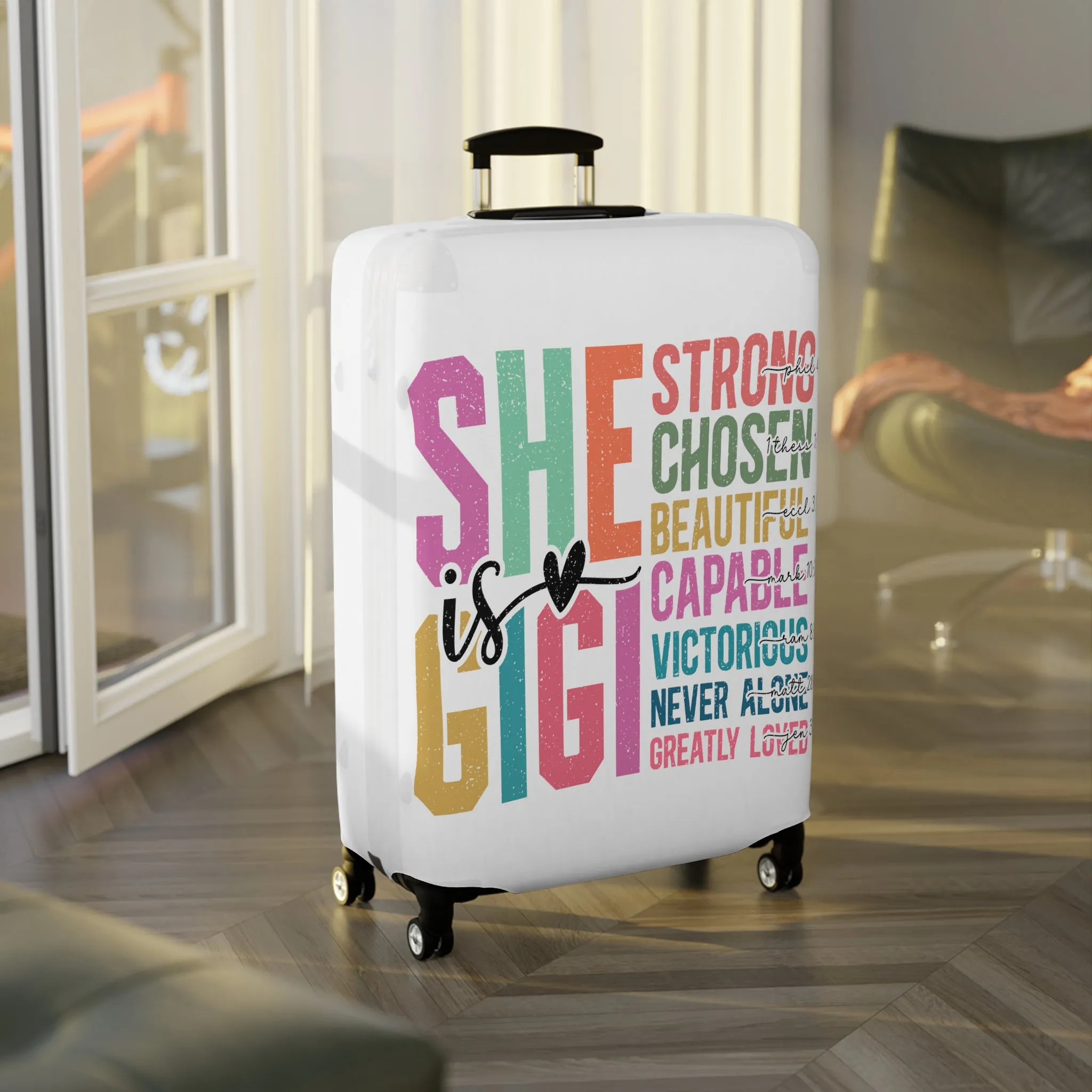 Luggage Cover, She is GiGi, awd-5019