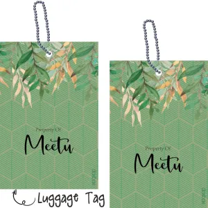 Luggage Tag - Hexagon Leaf