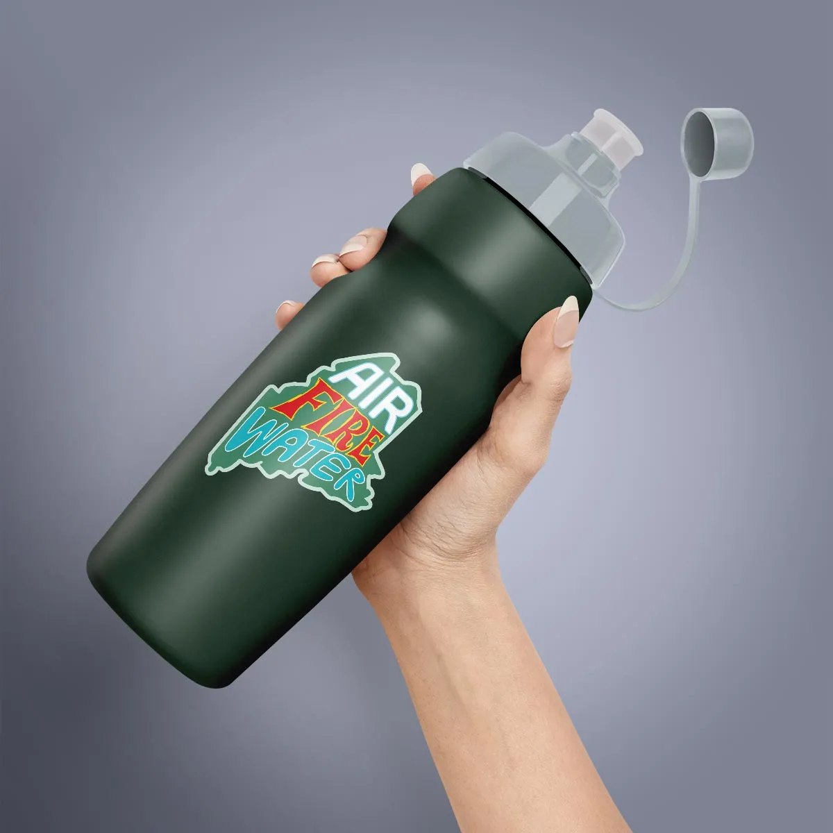 Maine Air Fire Water Die Cut Vinyl Sticker
