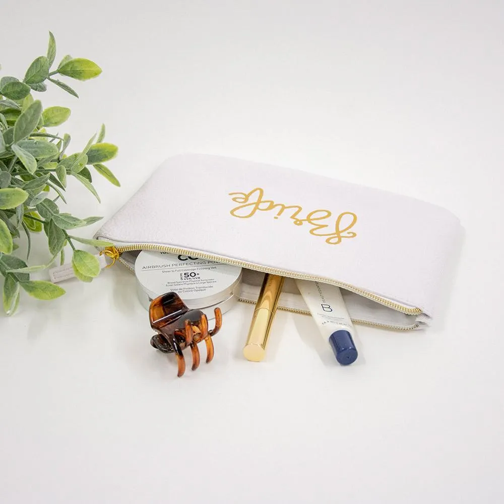 Mrs Bridal Zipper Pouches