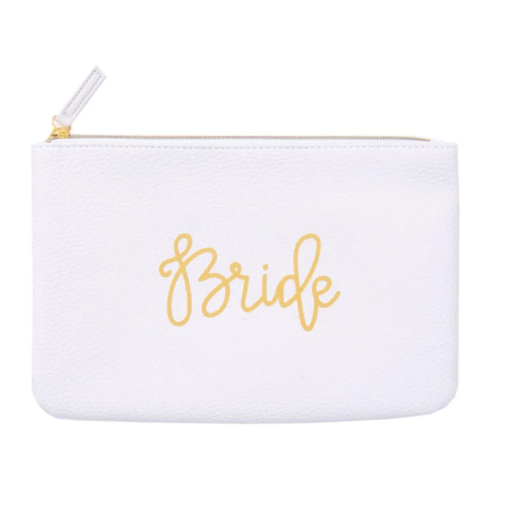 Mrs Bridal Zipper Pouches