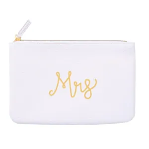 Mrs Bridal Zipper Pouches