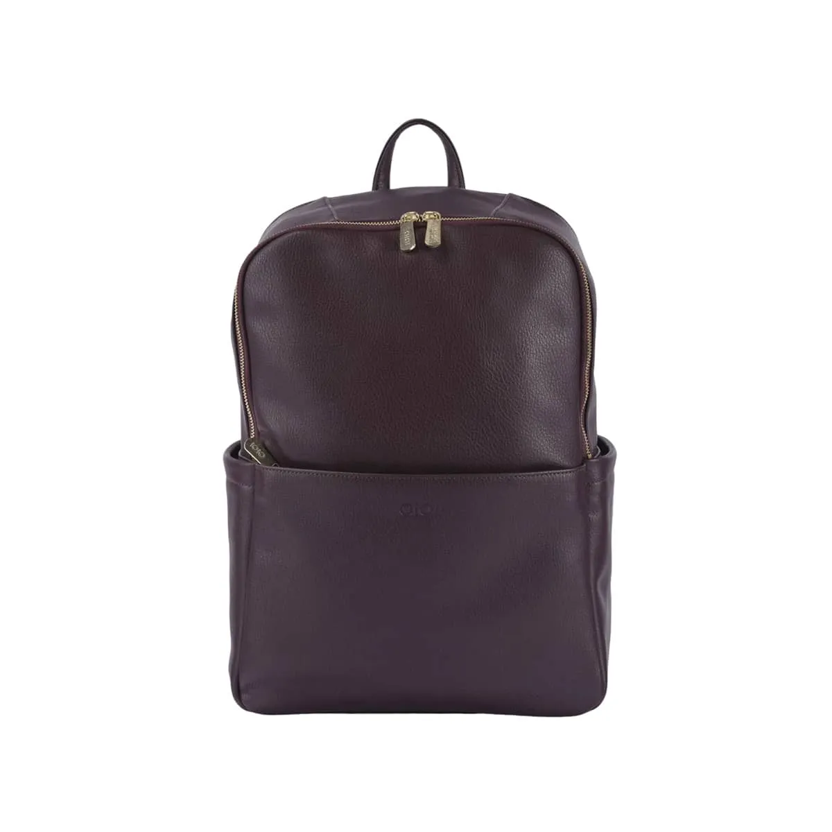 OiOi Vegan Leather Multitasker Nappy Backpack - Mulberry