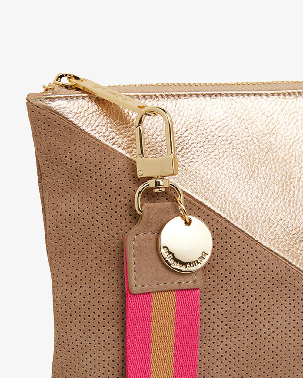 Paige Clutch Splice - Fawn & Rose Gold