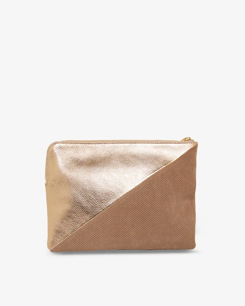 Paige Clutch Splice - Fawn & Rose Gold