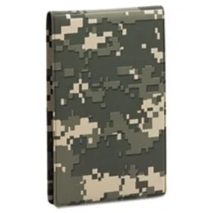 POCKET PADFOLIO W-MEMO BOOK, 4 X 6, CAMOUFLAGE (12 PACK)