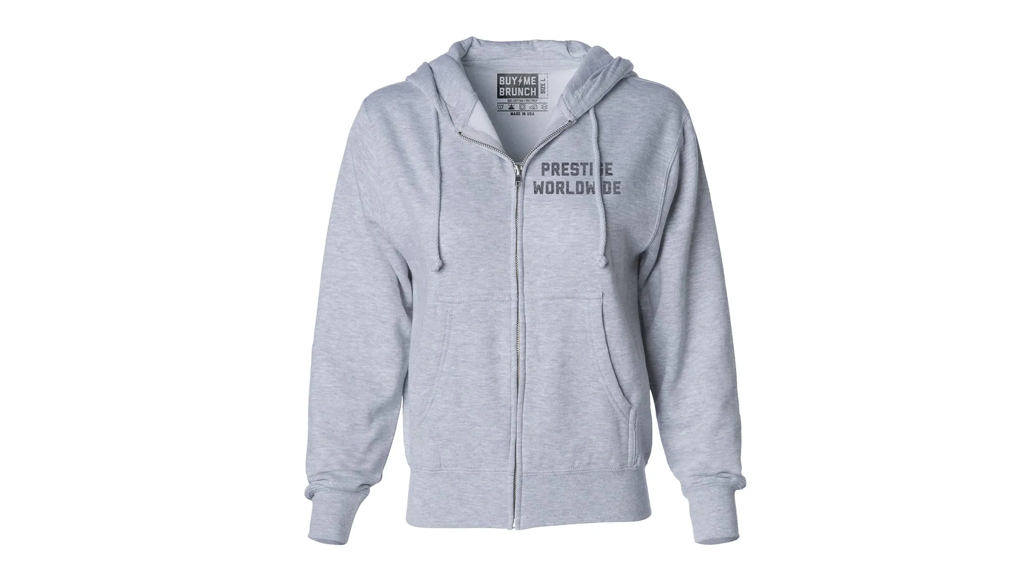 Prestige Worldwide Midweight Zip-Up Hoodie