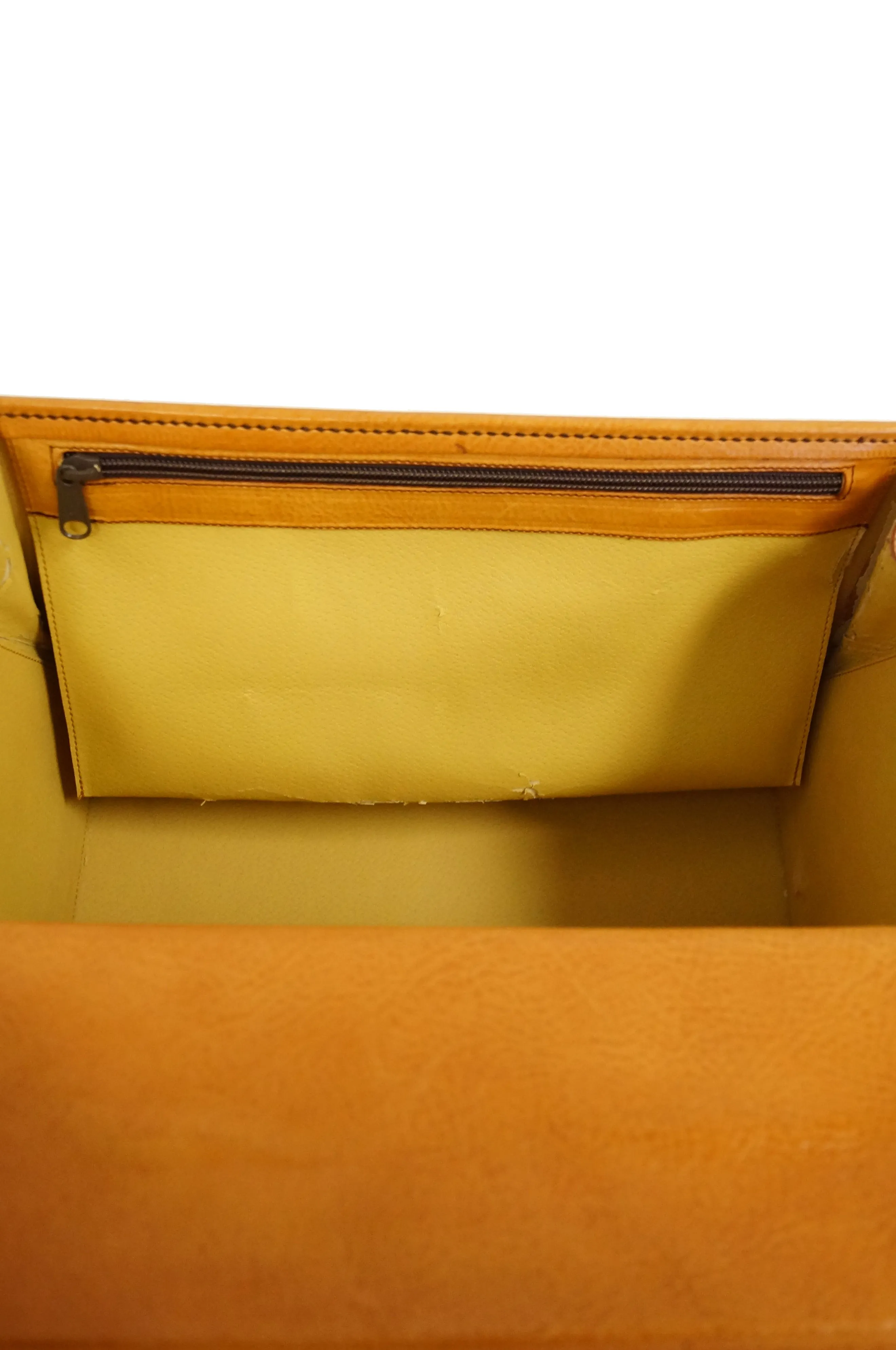 Rare 1990s Schedoni for Ferrari 348 355 Tan Italian Leather Console Luggage