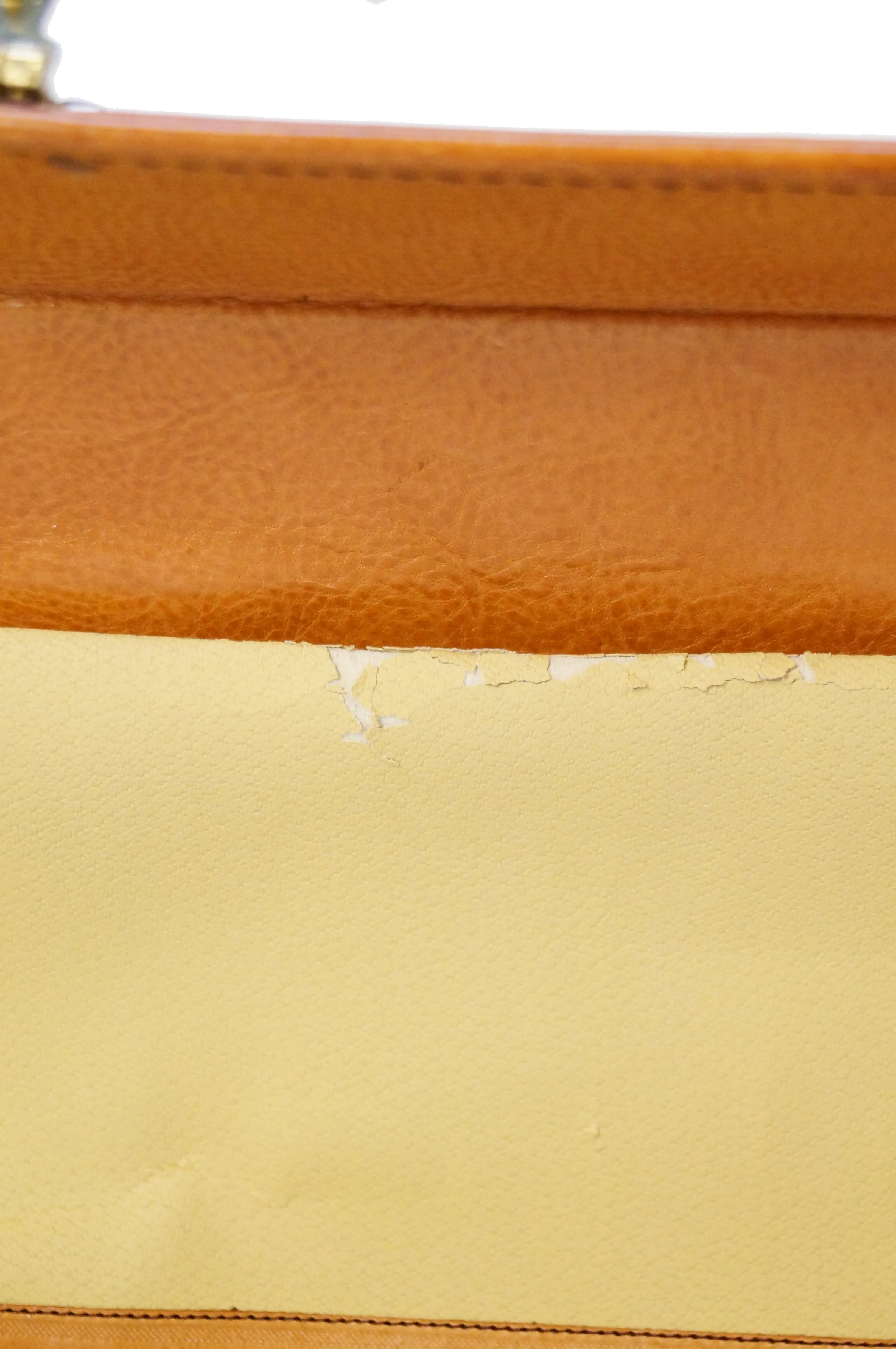 Rare 1990s Schedoni for Ferrari 348 355 Tan Italian Leather Console Luggage