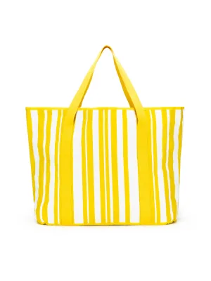 Sabbia Beach Bag Large - Yellow Stripe
