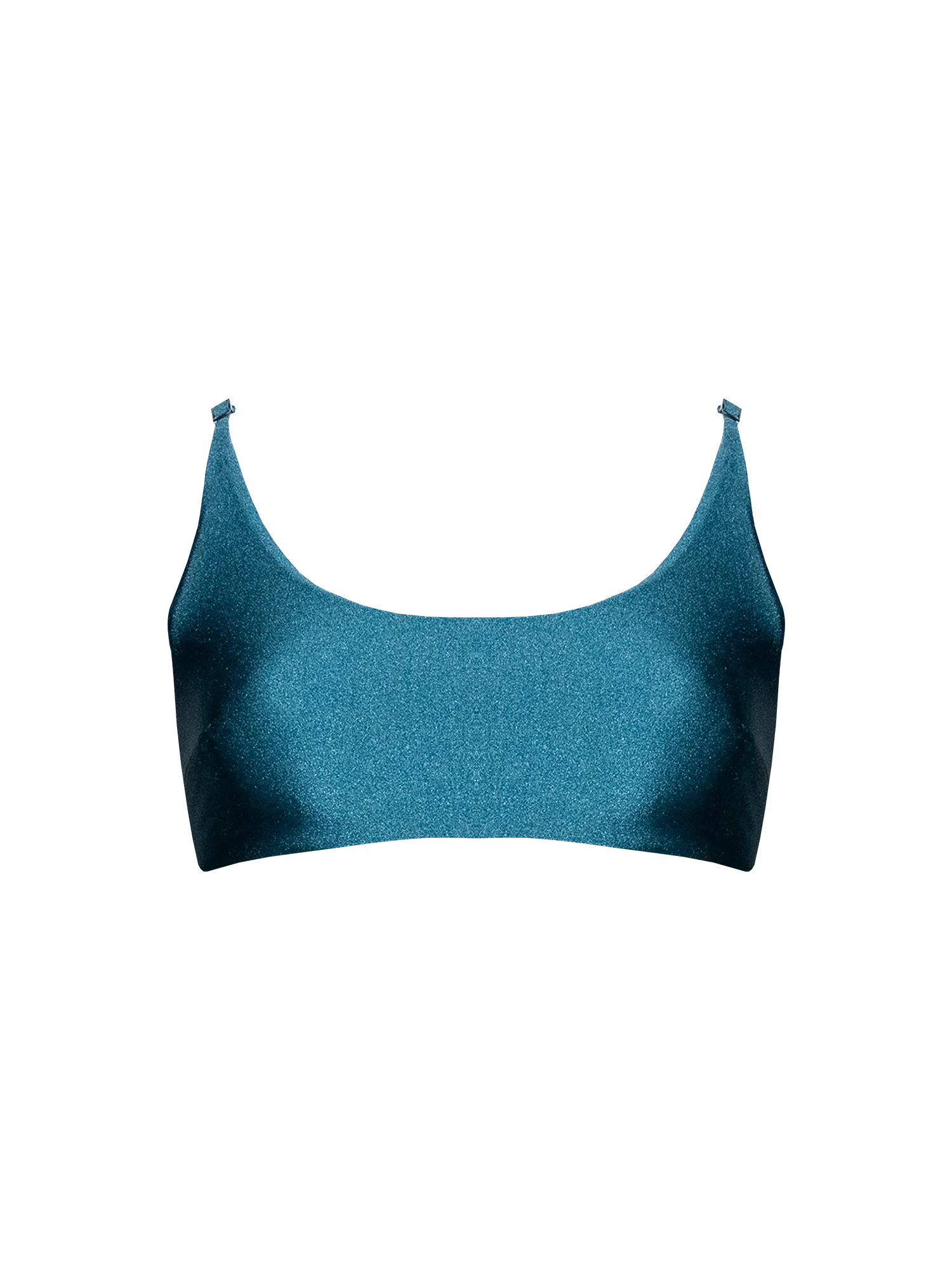 Second Skin | Shimmer ~ Classic Cami Bikini Top - Tourmaline Teal