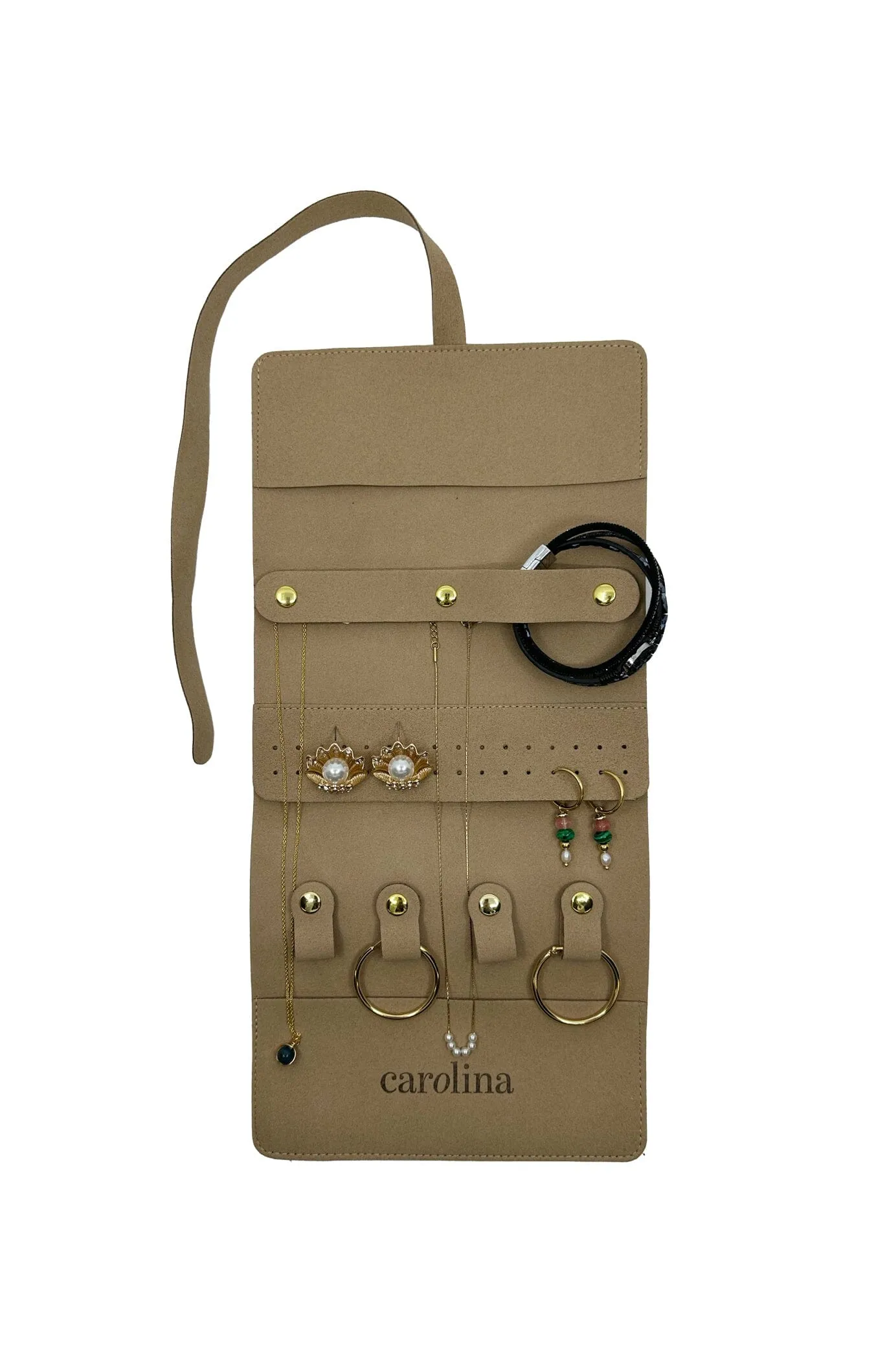 Silas Travel Jewellery Organiser Nude