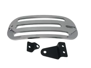 Solo Luggage Rack   Bracket fits Kawasaki Vulcan S (EN650) 2014 up - Chrome - Highway Hawk H664-0631