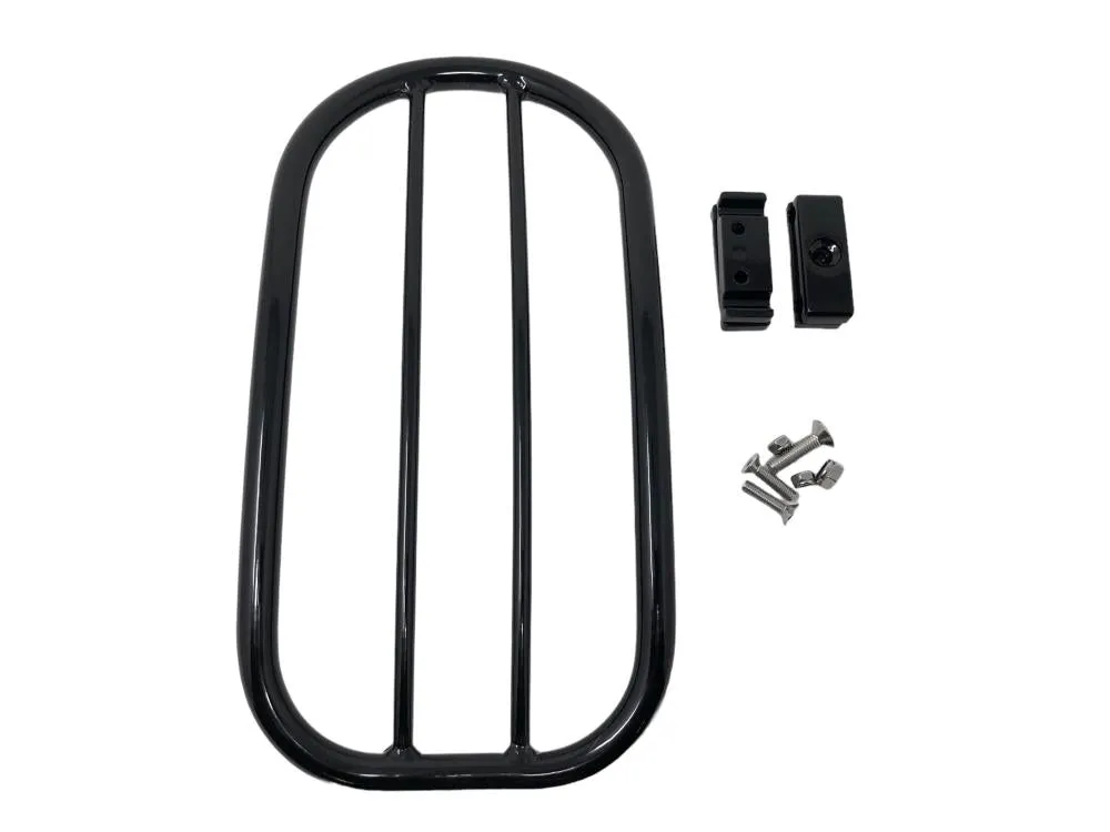Solo Luggage Rack Tubular (No Mounting Brackets - Black - Highway Hawk H66-200ABK