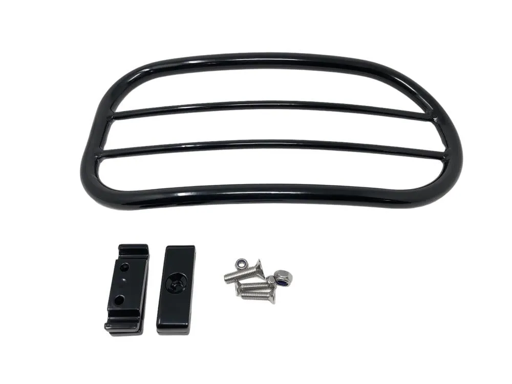 Solo Luggage Rack Tubular (No Mounting Brackets - Black - Highway Hawk H66-200ABK