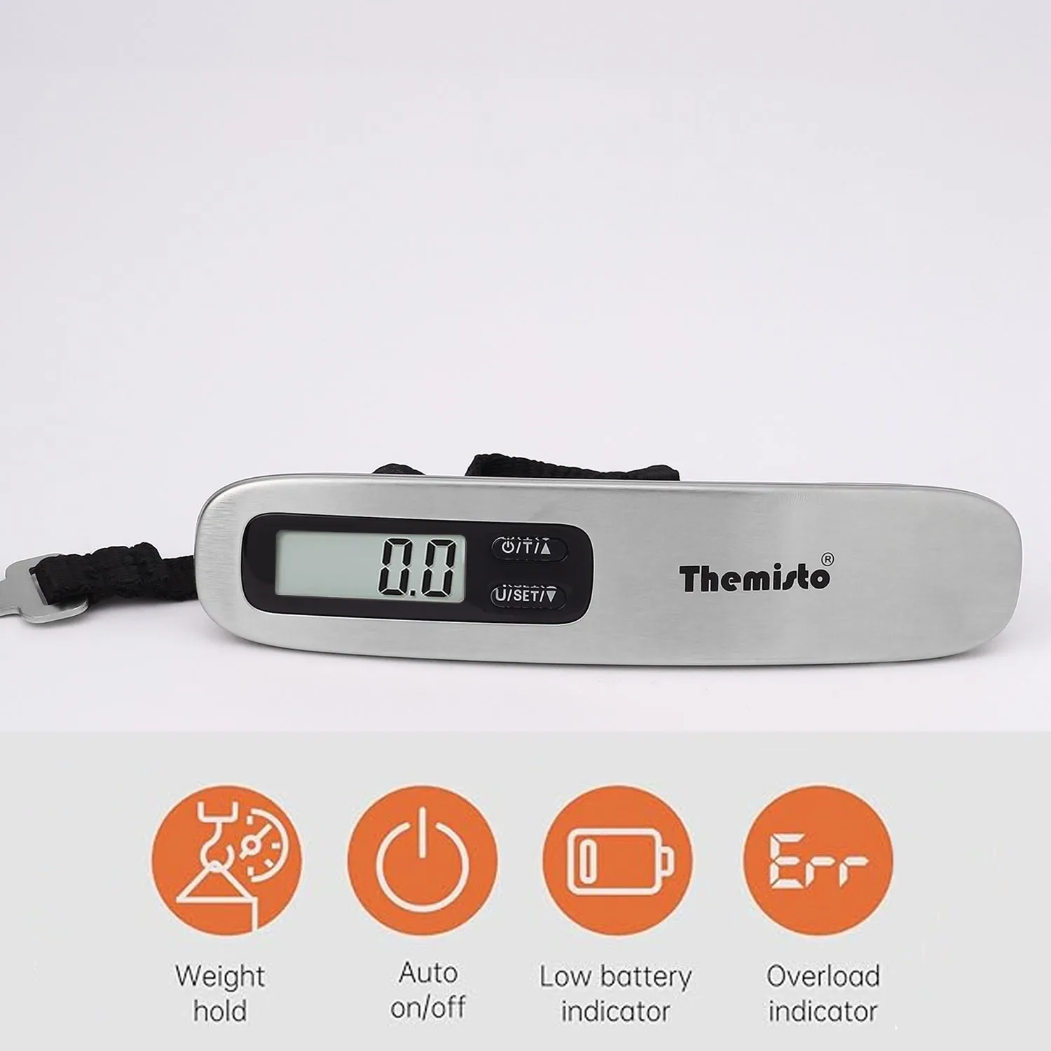 Themisto TH-WS10 Digital Luggage Scale with Target Value Setting (50kg)