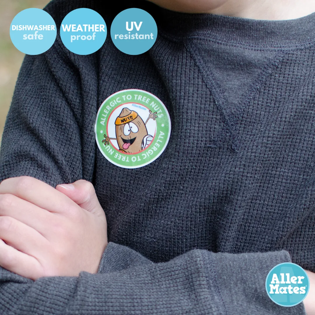 Tree Nut Allergy 2" Labels 2 packs of 15