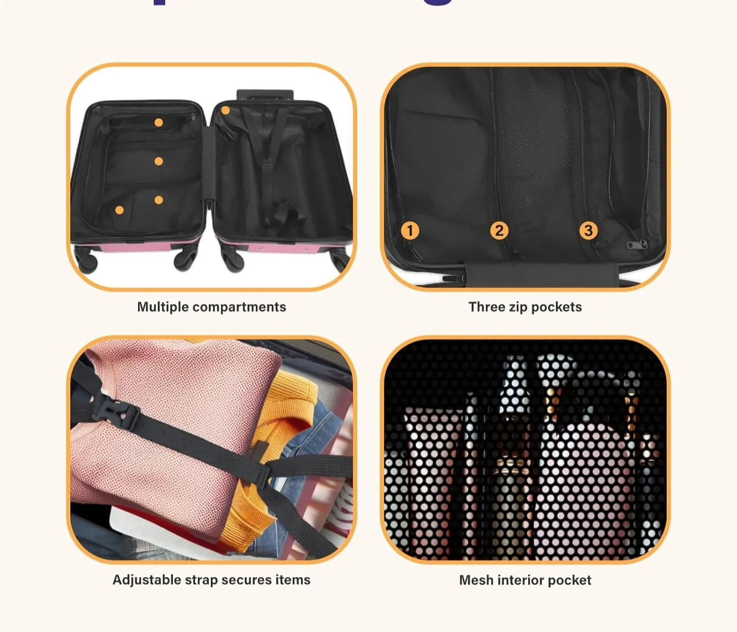 Unicorn Luggage Set