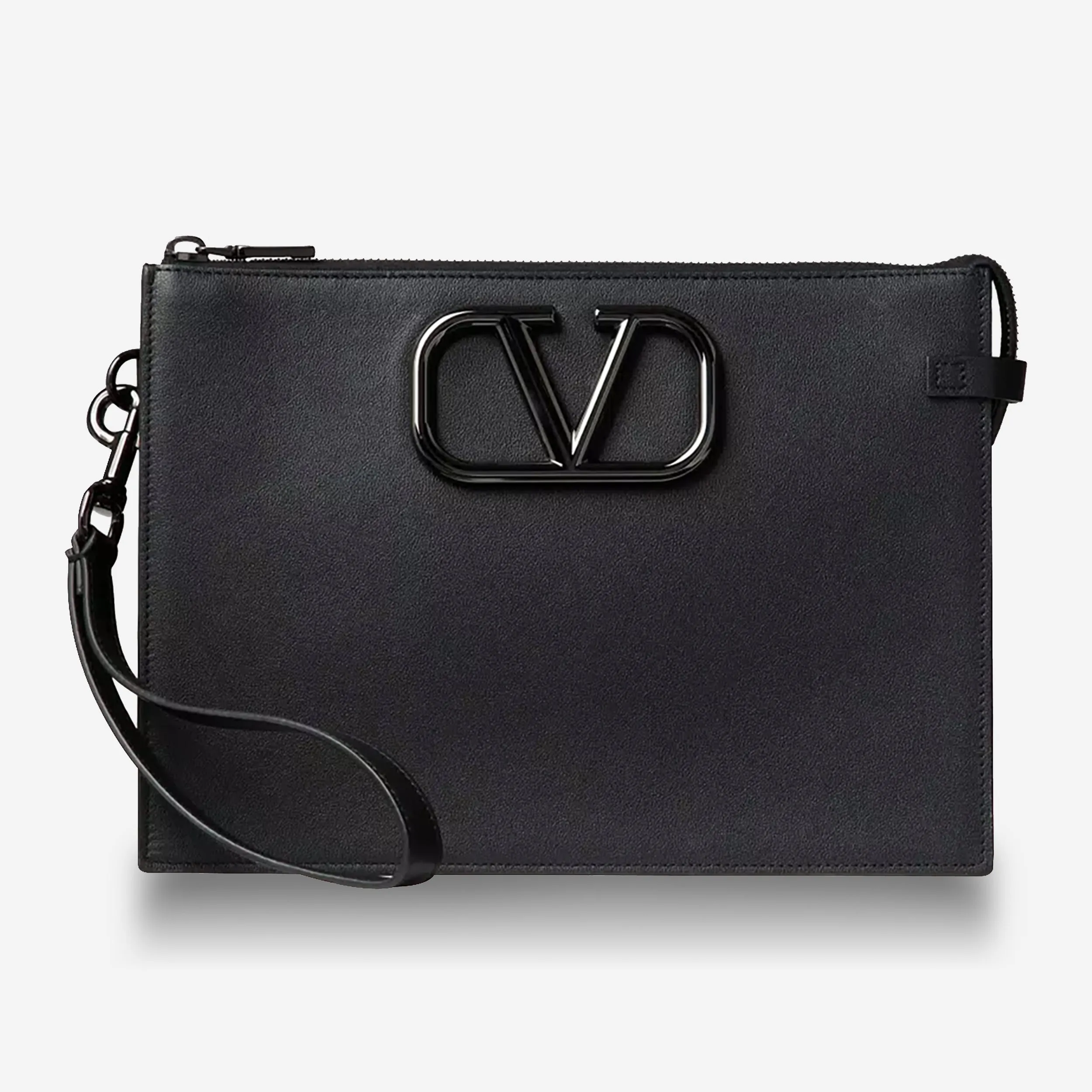 Valentino Garavani VLogo Signature Calfskin Pouch