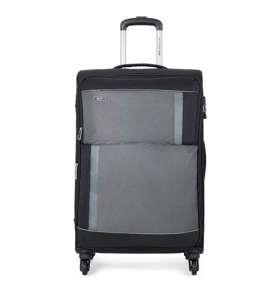 VIP Pulse 56cm, 4 Wheel Cabin Size Trolley, Black, PULSE56BK
